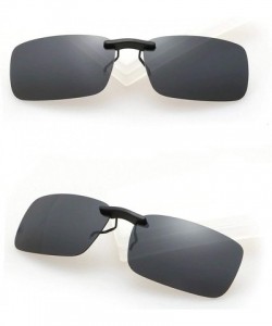 Oval Unisex Polarized Clip Sunglasses Driving Night Vision Lens Anti-UVA Anti-UVB Cycling Riding Pesca Zonnebril - CT197Y6YLQ...