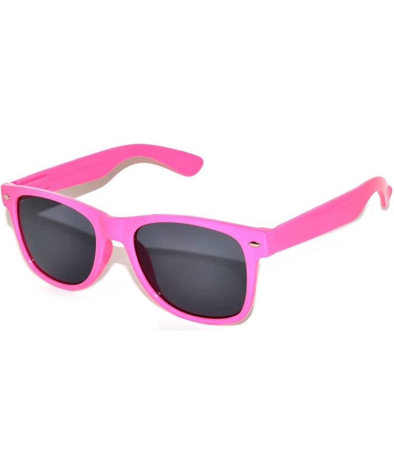 Sport Retro 80's Vintage Sunglasses Colorful Lens Matte Frame Colored Lens Brand - New_retro_80s_smk_pink - C0184KAGQR6 $6.92