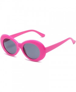 Wrap Retro Fashion Sunglasses Non-Polarized Personality Anti-UV Casual Sunglasses - Pink - C018AE2D6S0 $9.78