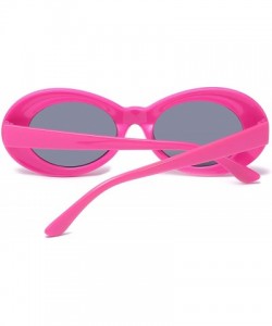 Wrap Retro Fashion Sunglasses Non-Polarized Personality Anti-UV Casual Sunglasses - Pink - C018AE2D6S0 $9.78