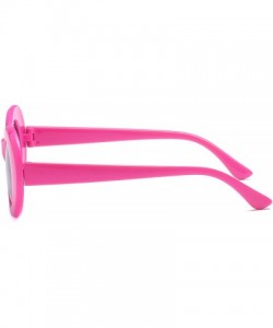 Wrap Retro Fashion Sunglasses Non-Polarized Personality Anti-UV Casual Sunglasses - Pink - C018AE2D6S0 $9.78