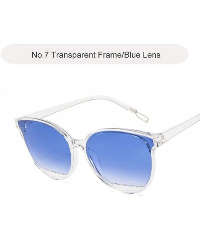 Oval Fashion Sunglasses Women Design Vintage Metal Frame Glasses Classic Mirror Oculos Gafas De Sol Feminino UV400 - CN197A2I...