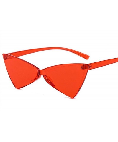 Rimless Rimless Cat Eye Sunglasses Women Fashion Small Triangle Sun Green As Picture - Green - C618YZU5NOG $8.63