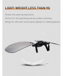 Shield Polarized Clip On Sunglasses Over Prescription Glasses for Men Women Shades for Glasses - 1pcs-mirrored Silver - CP18Q...