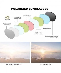 Round Oversized Mirrored Sunglasses for Women - Fashion Polarized Sunglasses with 100% UV Protection for Outdoor - CV18SAIR6A...
