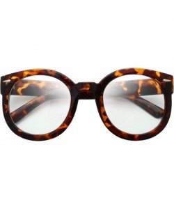 Square Women's Designer Inspired Oversized Round Circle Sunglasses Retro Fashion Style - 6-tortoise - C518X6Y2A84 $12.68