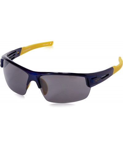 Wrap G4023 Wrap Sunglasses - Shiny Aluminum Blue & Yellow - CW11AIABPSD $101.49