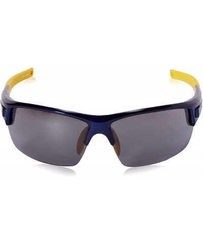 Wrap G4023 Wrap Sunglasses - Shiny Aluminum Blue & Yellow - CW11AIABPSD $54.83