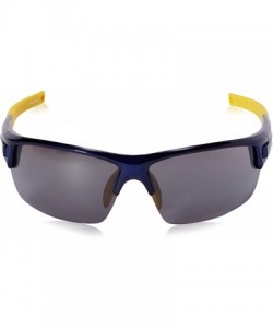 Wrap G4023 Wrap Sunglasses - Shiny Aluminum Blue & Yellow - CW11AIABPSD $54.83