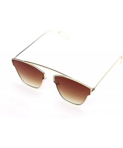 Round Sunglasses for Boys and Girls Brown Shade - CP18MERZZC0 $19.52