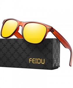 Rectangular Polarized Sunglasses for Men Retro - Polarized Retro Sunglasses for Men FD2149 - 2.7-transparent-glod - CK18A72AD...
