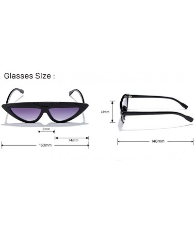 Sport Triangle Fashion Cat Eye Sunglasses Wild Personality Ethnic Wind Star Sunglasses - 3 - CA190L2LAK5 $32.87