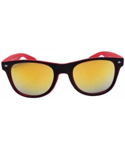 Wayfarer Bergamo UV 400 Glare Reducing Lightweight Sunglasses - Black / Red - CW18SILQUAO $16.48