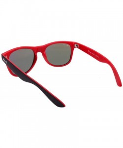 Wayfarer Bergamo UV 400 Glare Reducing Lightweight Sunglasses - Black / Red - CW18SILQUAO $16.48