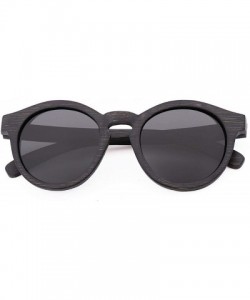 Square Retro Men Sunglasses Polarized UV400 Glasses Handmade Bamboo Wood Men And Women - Gray - CD198ZHEER7 $41.46