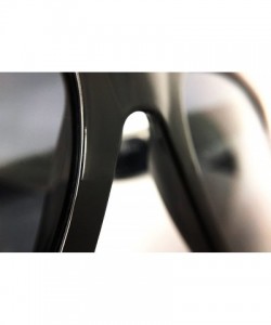 Oversized 7226 Premium Oversize XXL Women Men Mirror Havana Tilda Shadow Style Fashion Sunglasses - Half Matt Black - CB18YW0...