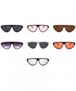 Aviator Cat Eye Women Hundred-Lap Sunglasses Brand Designer Sun Glasses Women Eyewear 7 - 4 - CL18YKSX37C $10.18