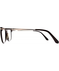 Square Eyeglasses 1724 Fashion Square - for Womens-Mens 100% UV PROTECTION - Darkbrown - CP192TC5R0I $55.29