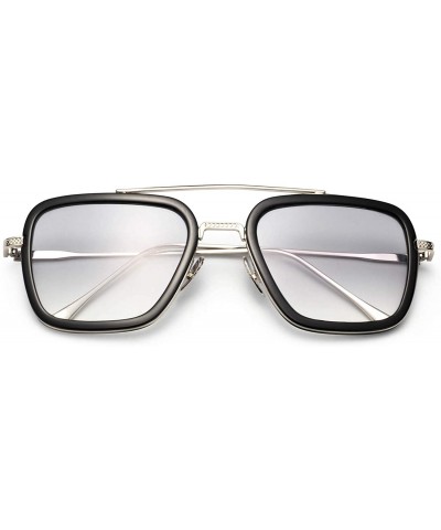Aviator Shipping Square Sunglasses Aviator Downey - 3 Color Mixed - C7199CNEGXT $19.86