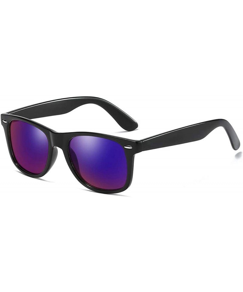 Sport Vintage Polarized Sunglasses for Men Retro Women Square Sun Shades Driving Glasses UV400 Protection with Case - C918RI6...