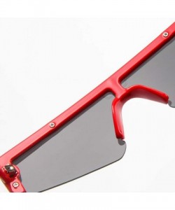 Square Vintage Rectangle Small Frame Sunglasses Fashion Designer Square Shades for Women - CG1943OSGZ3 $8.52