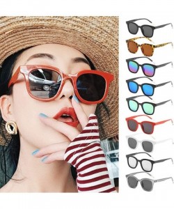 Oversized Womens Mirrored Sunglasses Polarized Fashion Eyewear Lightweight Oversized Glasses UV400 Protection for Outdoor - C...