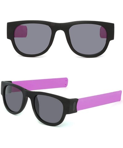 Goggle Novelty Creative Wristband Sunglasses Polarized Sunglasses Driving Goggles Snap Bracelet - Hot Pink - CI196OMYXH2 $10.47