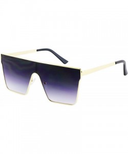 Oversized Vintage Oversized Sunglasses Gradient Protection - Smoke - C818WZUQEU0 $13.54