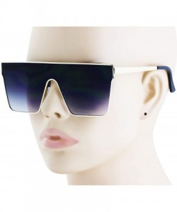 Oversized Vintage Oversized Sunglasses Gradient Protection - Smoke - C818WZUQEU0 $13.54