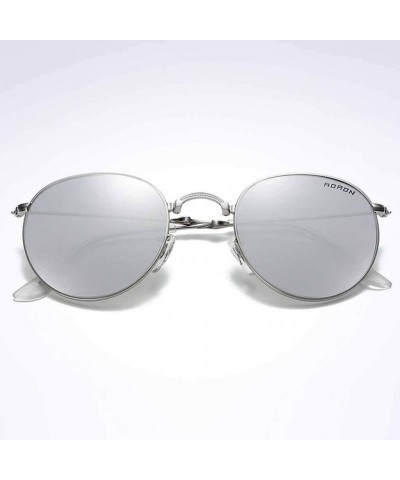 Round Polarized Sunglasses Folding Browline Chaofanjiancai - Gray - CU18WEKZZY0 $38.37