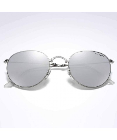 Round Polarized Sunglasses Folding Browline Chaofanjiancai - Gray - CU18WEKZZY0 $19.70