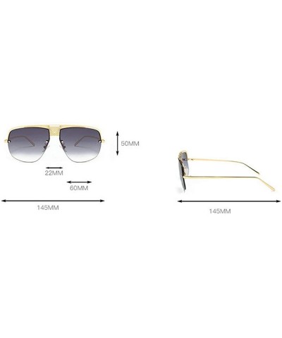Goggle Fashion Metal Frame Pilot Sunglasses Brand Designer Vintage Driving Mirror Mens Goggle - Grey - CJ18UOQ00UG $12.33
