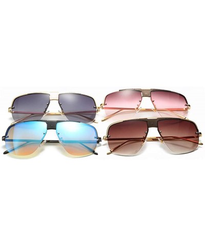 Goggle Fashion Metal Frame Pilot Sunglasses Brand Designer Vintage Driving Mirror Mens Goggle - Grey - CJ18UOQ00UG $12.33