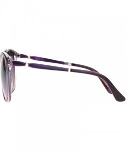 Round Womens 90s Round Butterfly Plastic Gradient Lens Sunglasses - Purple Gradient Purple - C518NUW9TUA $9.28