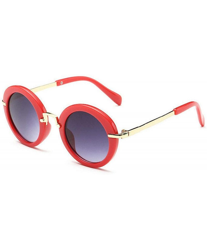 Sport Round Lovely Kids Sunglasses Girls Goggle Protective Glasses Children Eyewear Oculos Accessories - Rose - C0198AIUIK9 $...