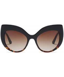 Sport New Fashion Oversized Frame Cat Sunglasses PC Lens - Leopard - CH18ES9ZR5I $12.91