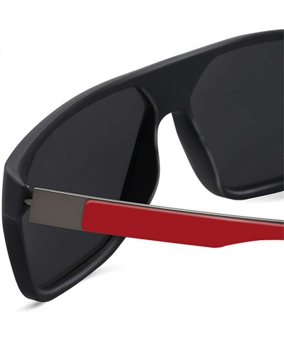Oval Men's Sunglasses Polarized Ultralight Flat Top TR90 Eyeglasses Driving for Male UV400 - C2 Grey Grey Grey - CP18M3NNTDN ...