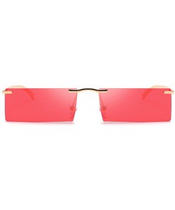 Rectangular Retro Vintage Small Square Eyeglasses Plastic Lenses Sunglasses UV400 - Red - C218NHDH7I0 $9.96