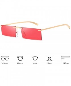 Rectangular Retro Vintage Small Square Eyeglasses Plastic Lenses Sunglasses UV400 - Red - C218NHDH7I0 $9.96