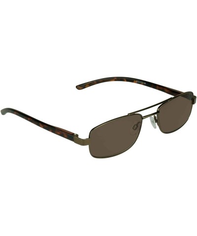 Aviator Reading Glasses Tinted Full Lens Sun Readers Pilot Square Aviator NOT BIFOCAL - Brown - CN18ZUSY3NC $12.05