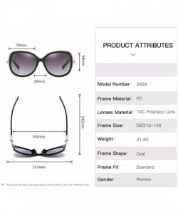 Aviator Polarization sunglasses - pearl elliptical sunglasses - polarization of European and American women - D - CH18QO9H7QC...