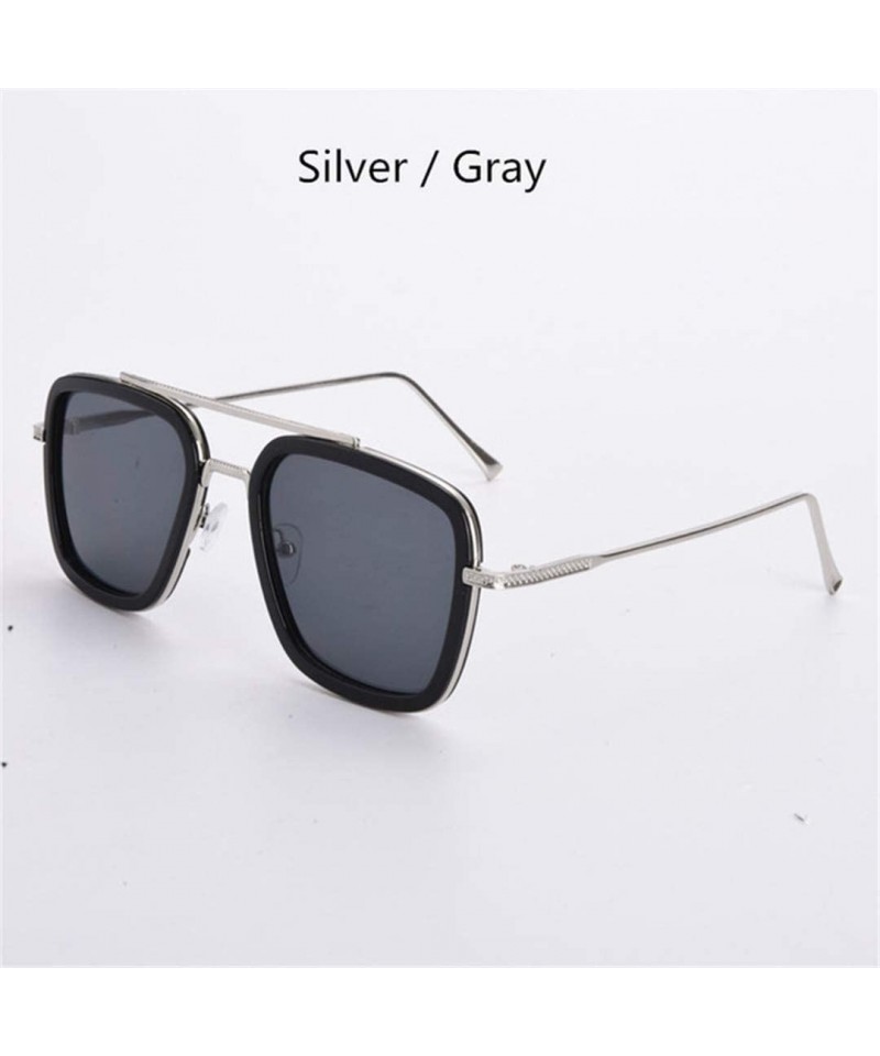 Square Sunglasses Men Square Driving Sun Glasses for Male Windproof Shades Women - Zss0002c4 - CG194O4R3WX $20.03