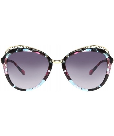 Wayfarer Vintage 80's Floral Pattern Print Retro Womens Fashion Wayfarer Sunglasses - CC120J2W0AR $21.27