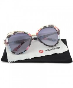 Wayfarer Vintage 80's Floral Pattern Print Retro Womens Fashion Wayfarer Sunglasses - CC120J2W0AR $21.27