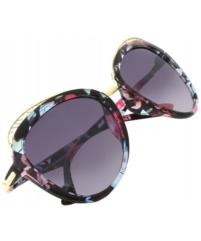 Wayfarer Vintage 80's Floral Pattern Print Retro Womens Fashion Wayfarer Sunglasses - CC120J2W0AR $21.27