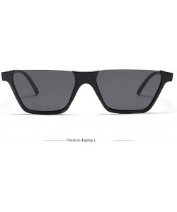 Oval Sunglasses Fashion Plastic Big Eyewear Eyeglasses Glasses UV - Black - CR18QQCAHC5 $7.30