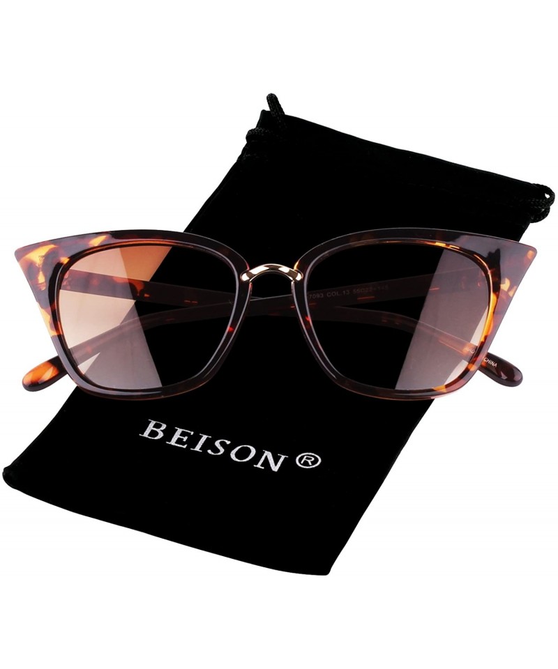 Oversized Womens Cat Eye Mod Fashion Sunglasses Eyeglasses - Leopard / Brown Lens - CV1838SMIQ7 $17.71