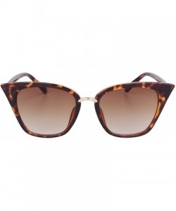 Oversized Womens Cat Eye Mod Fashion Sunglasses Eyeglasses - Leopard / Brown Lens - CV1838SMIQ7 $17.71