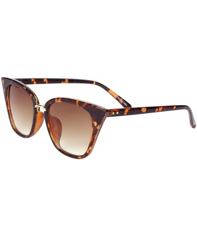 Oversized Womens Cat Eye Mod Fashion Sunglasses Eyeglasses - Leopard / Brown Lens - CV1838SMIQ7 $17.71