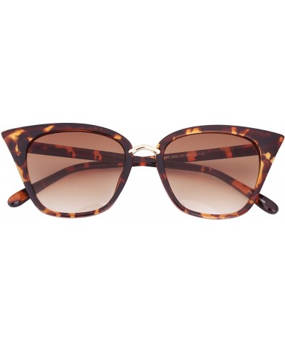 Oversized Womens Cat Eye Mod Fashion Sunglasses Eyeglasses - Leopard / Brown Lens - CV1838SMIQ7 $17.71